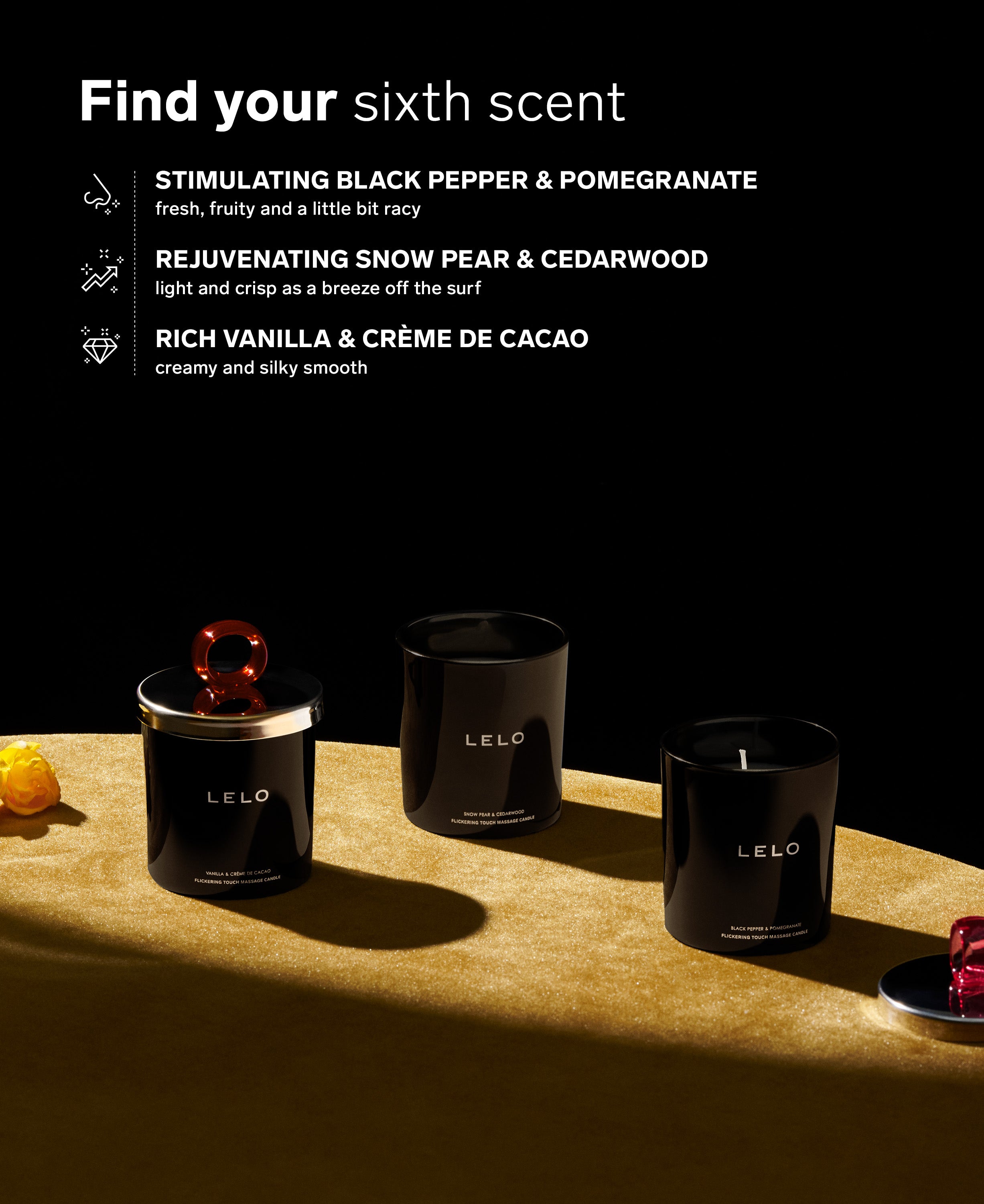 Massage Candle Black Pepper & Pomegranate