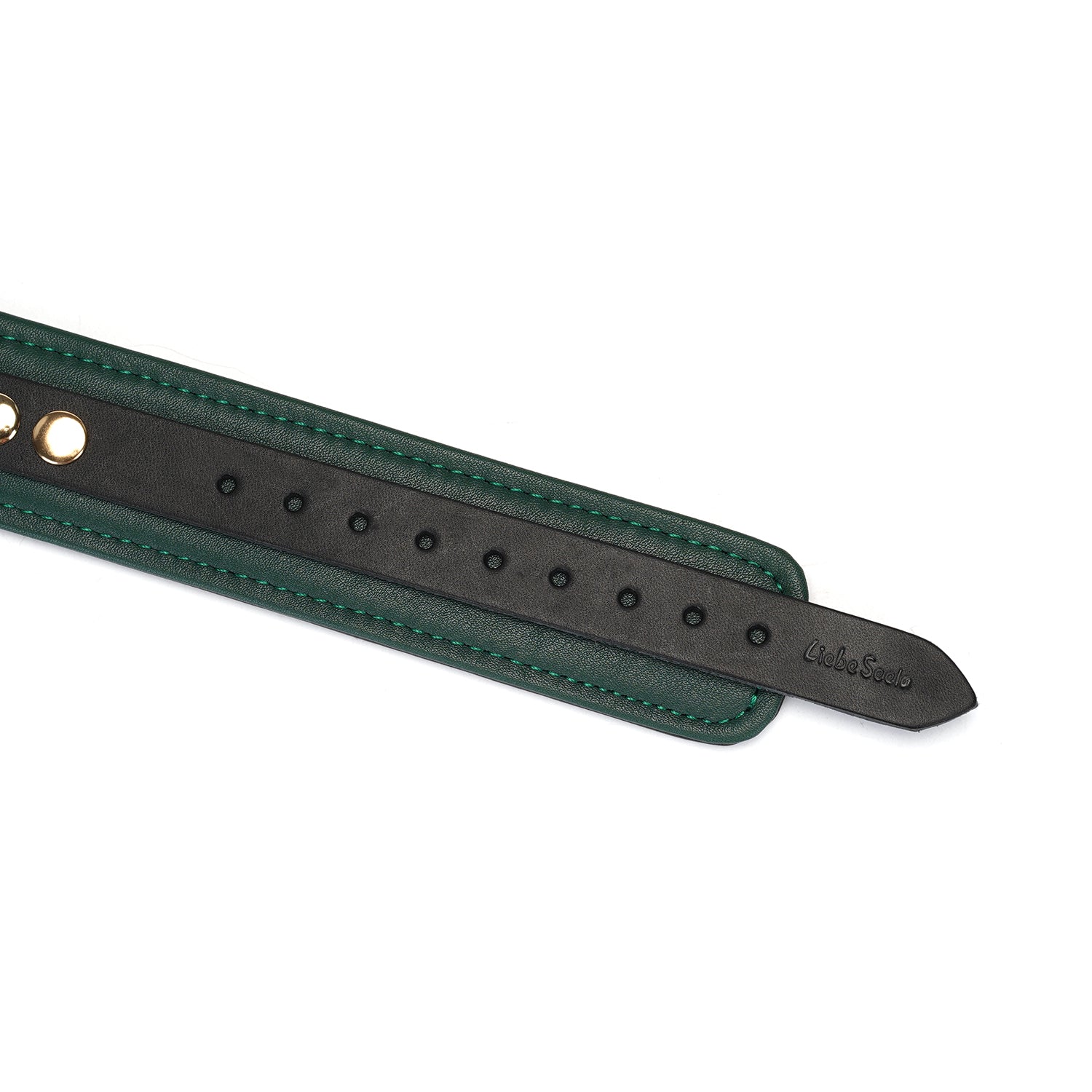 Dark Green Limited Edition læderhalsbånd med kæde